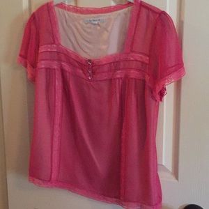LK Bennet pink top.  Size 6.